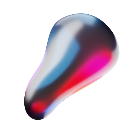 Liquid Abstract Shape  3D Icon