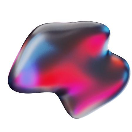 Liquid Abstract Shape  3D Icon