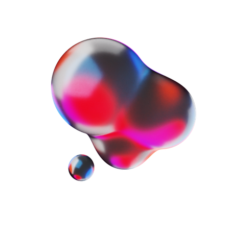 Liquid Abstract Shape  3D Icon