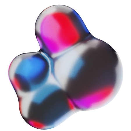 Liquid Abstract Shape  3D Icon