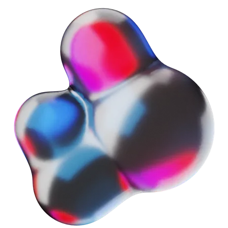 Liquid Abstract Shape  3D Icon