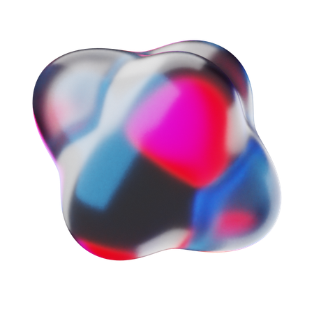 Liquid Abstract Shape  3D Icon