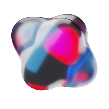 Liquid Abstract Shape  3D Icon