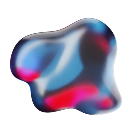 Liquid Abstract Shape  3D Icon