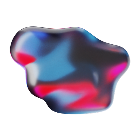 Liquid Abstract Shape  3D Icon