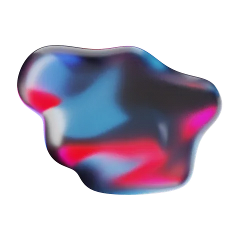 Liquid Abstract Shape  3D Icon