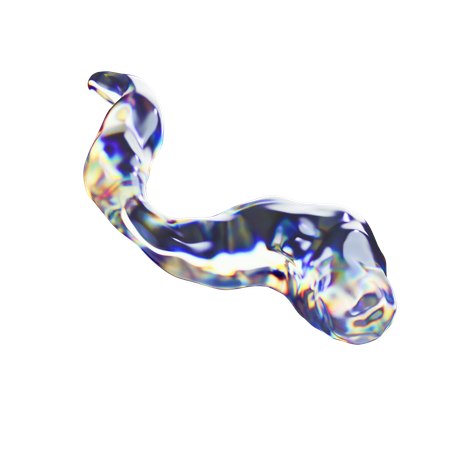 Liquid Abstract Shape  3D Icon