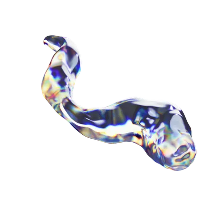 Liquid Abstract Shape  3D Icon