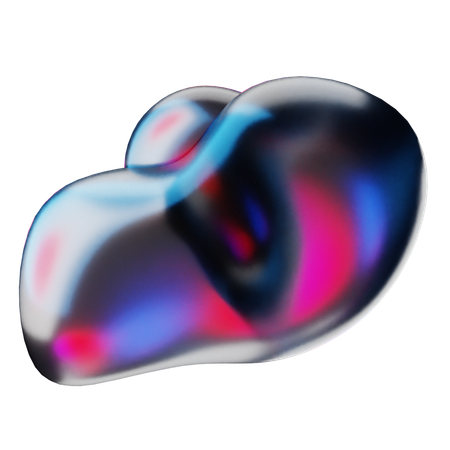 Liquid Abstract Shape  3D Icon