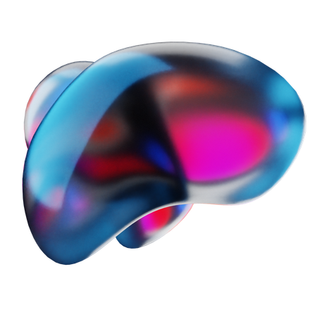 Liquid Abstract Shape  3D Icon