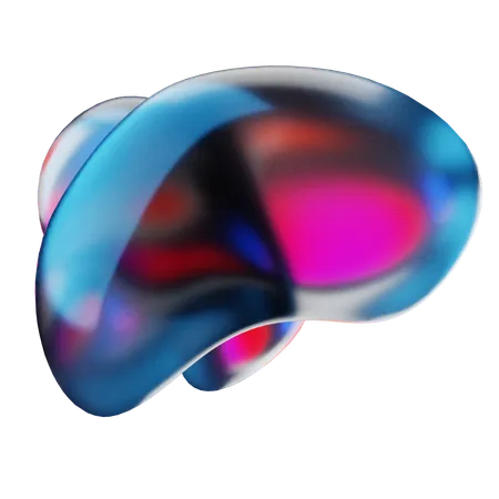 Liquid Abstract Shape  3D Icon