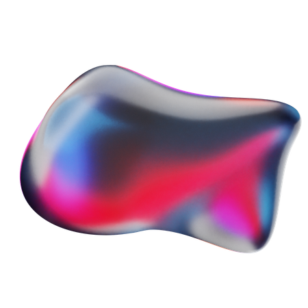 Liquid Abstract Shape  3D Icon