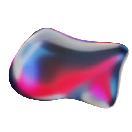 Liquid Abstract Shape  3D Icon