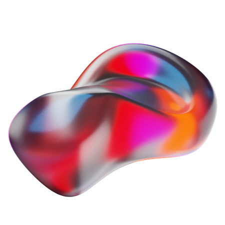 Liquid Abstract Shape  3D Icon