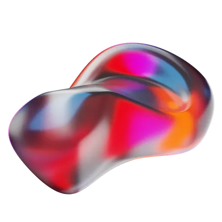 Liquid Abstract Shape  3D Icon