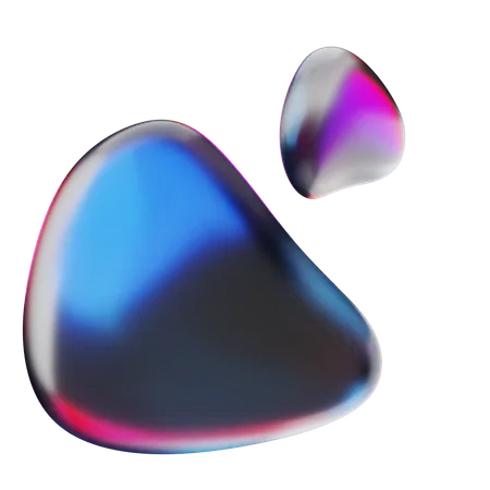 Liquid Abstract Shape  3D Icon