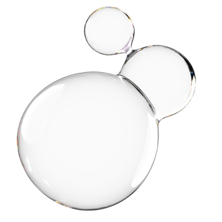 Liquid Bubble Illustration In 3 D Design 3D Icon