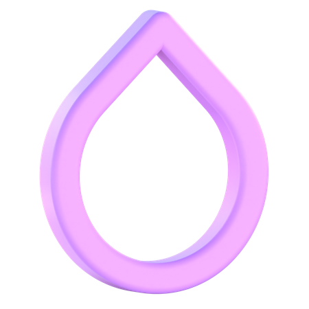 Liquid Drop  3D Icon