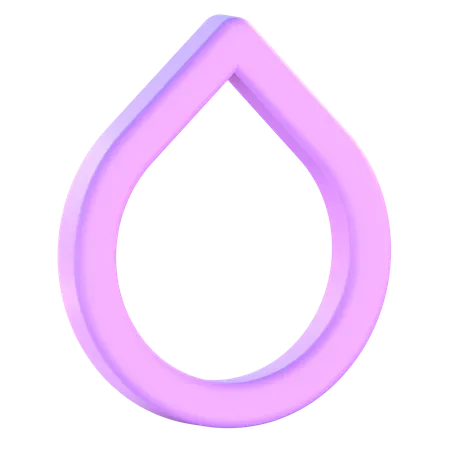 Liquid Drop  3D Icon