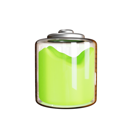 Liquid Full Battery  3D Icon