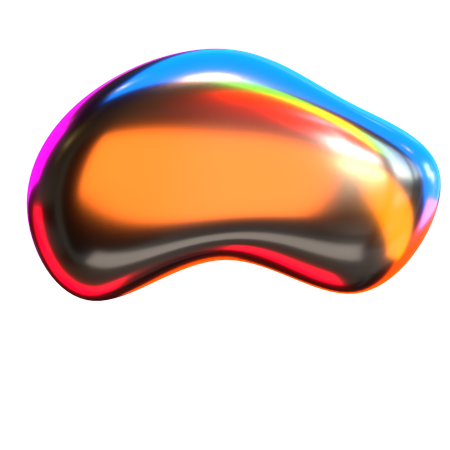 Liquid Holographic Shapes  3D Icon