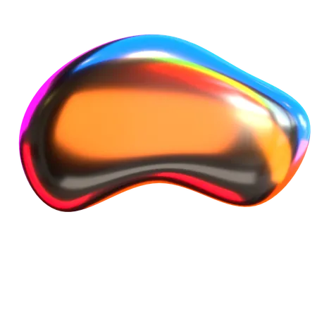 Liquid Holographic Shapes  3D Icon