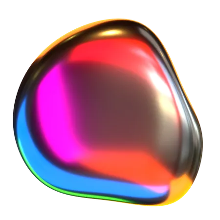 Liquid Holographic Shapes  3D Icon