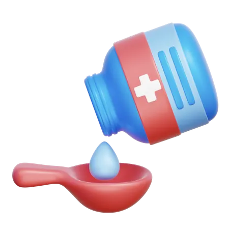 Liquid Medicine  3D Icon