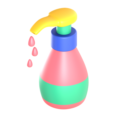 액체 비누 디스펜서  3D Icon