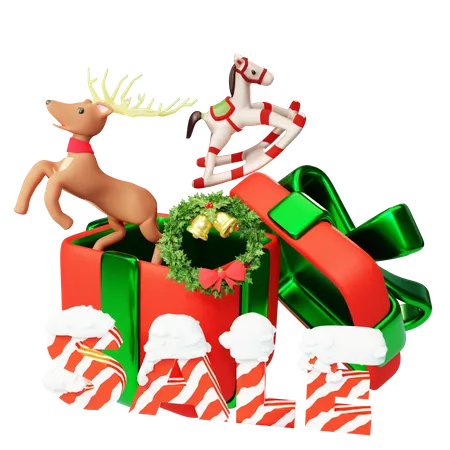 Liquidação de Natal  3D Illustration