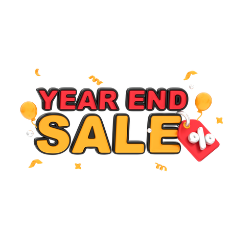 Venta de fin de año  3D Icon