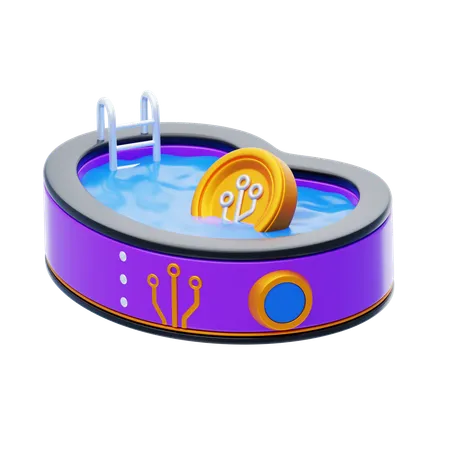 Liquiditätspool  3D Icon