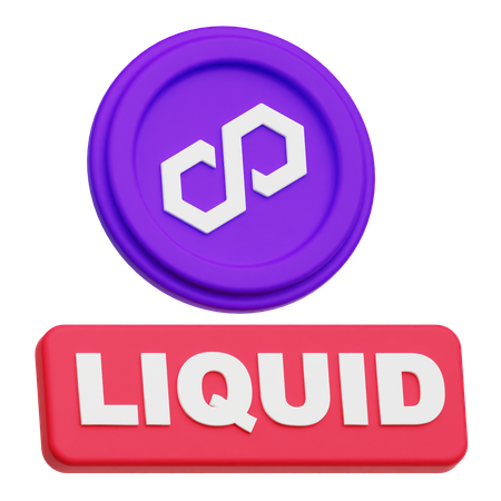 Líquido poligonal  3D Icon