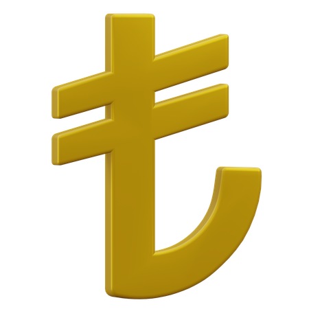 Lira  3D Icon