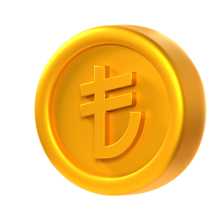 Lira Coin  3D Icon