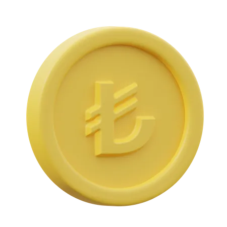 Lira Coin  3D Icon