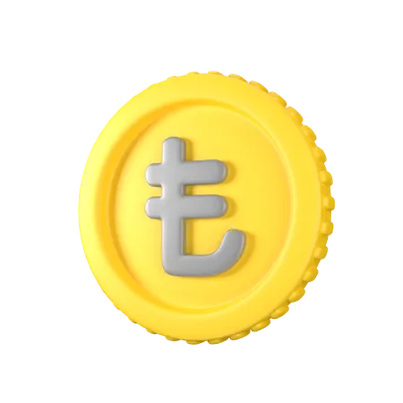 Lira Coin  3D Icon