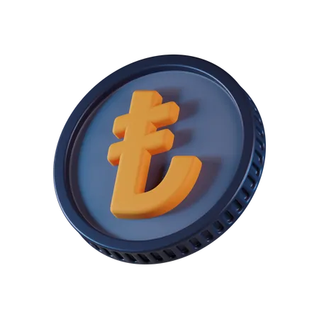 Lira Coin  3D Icon