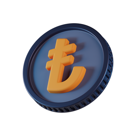 Lira Coin  3D Icon