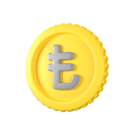 Lira Coin  3D Icon
