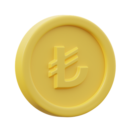 Lira Coin  3D Icon
