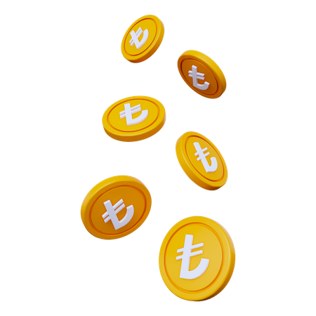 Lira Coins  3D Icon