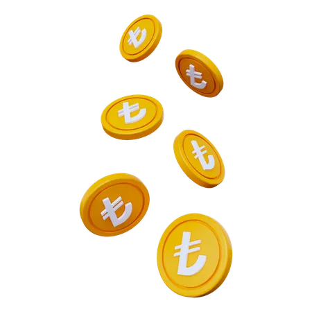 Lira Coins  3D Icon