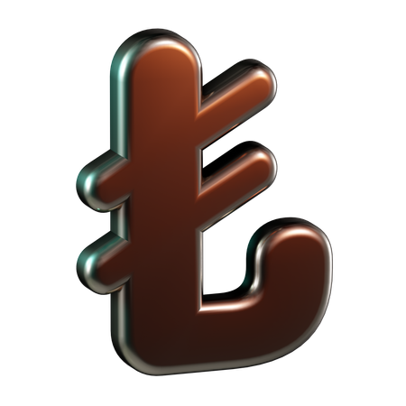 Lira currency  3D Icon