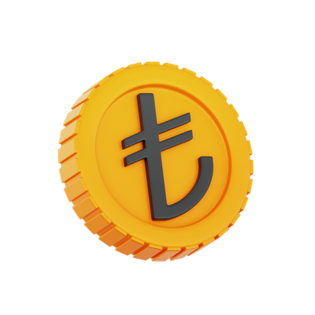 Lira peru  3D Icon