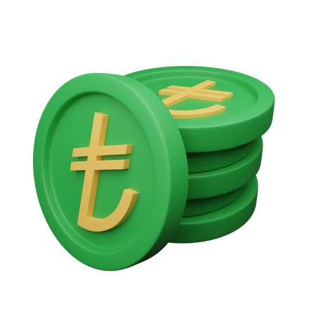 Lira turca  3D Icon