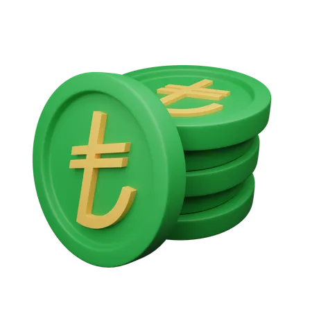 Lira turca  3D Icon