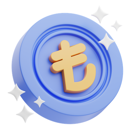 Lira turca  3D Icon