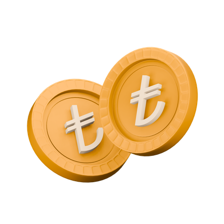 Lira turca  3D Icon