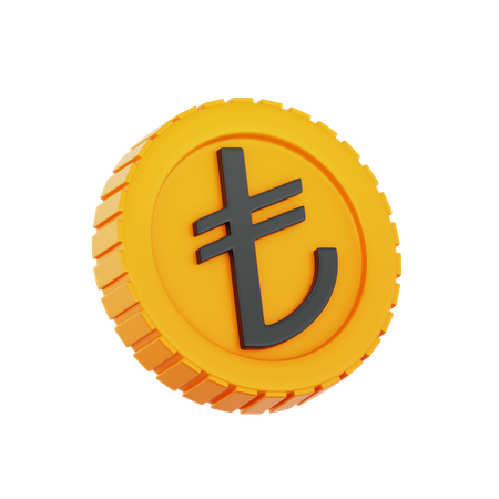 Lira Turkey  3D Icon